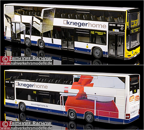 Rietze Busmodell Artikel 67328 M A N Lions City D L 05 Berliner Verkehrsbetriebe