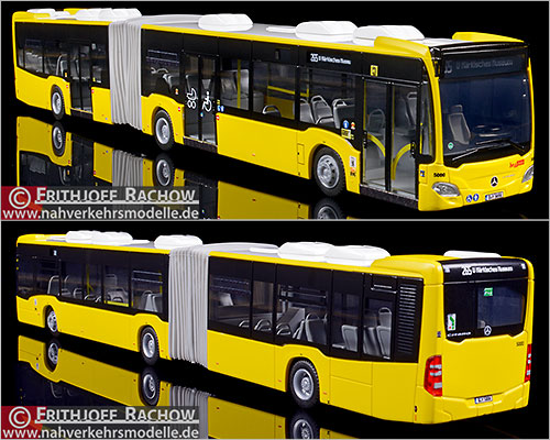 Rietze Busmodell Artikel 69580 Mercedes-Benz Citaro G 2020 neutral Berliner Verkehrsbetriebe