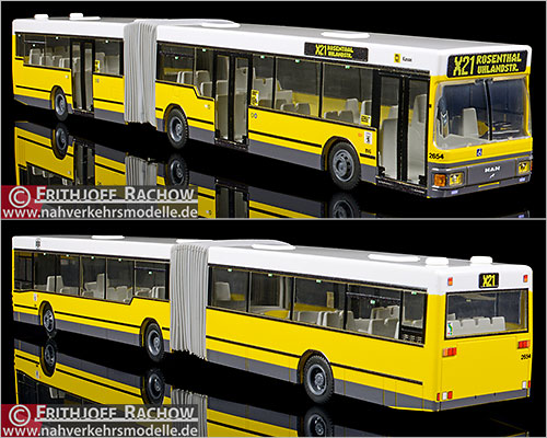 Rietze Busmodell Artikel 76605 M A N N G 272 Berliner Verkehrsbetriebe