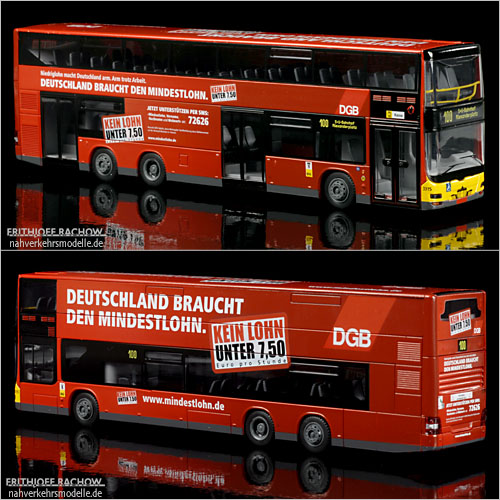 Rietze Neoman Lions City DD BVG Berlin Busmodell Doppeldecker