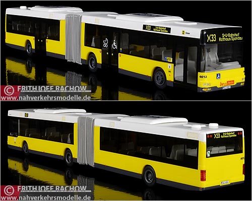 Rietze Busmodell M A N N G der BVG Berlin im Maßstab 1 zu 87