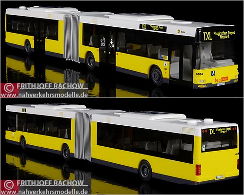 Rietze Busmodell M A N N G der BVG Berlin im Maßstab 1 zu 87