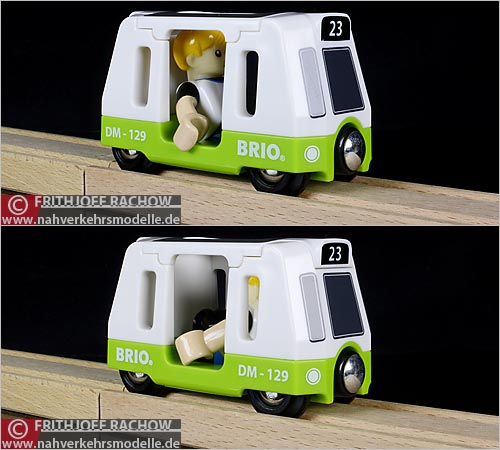 Brio Staßenbahwagen mit Figur Artikel Nummer 3 3 7 3 1