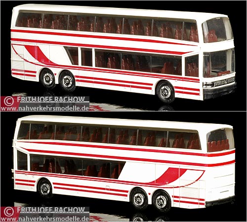 Herpa Setra S228DT rot weiss Busmodell Modellbus Busmodelle Modellbusse