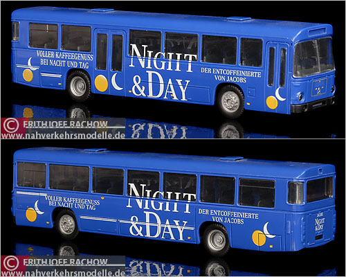 Herpa MAN S240 Night und Day Busmodell Modellbus Busmodelle Modellbusse