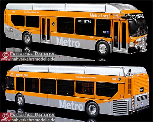 Iconic Replica Busmodell Artikel 87-0078 New Flyer Xcelcior C N G Transit Bus Los Angeles Metro