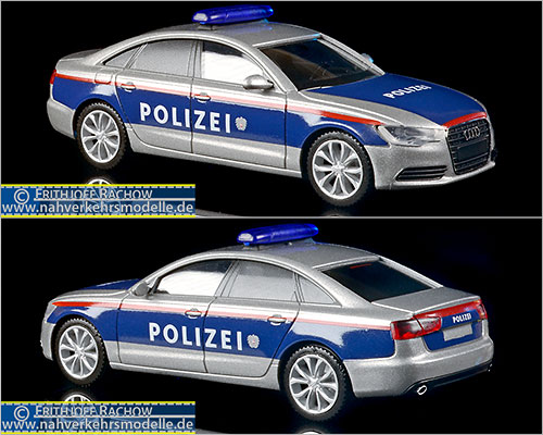 Herpa Polizeimodell Artikel 939119 Audi A 6 Limo Polizei Österreich