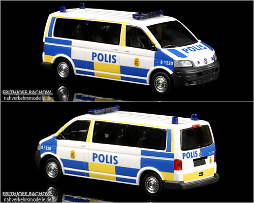 Rietze VW Bus Bulli Polizei Schweden