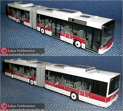 VKModelle Solaris Urbino 18 Braunschweig BSVAG Modellbus Busmodell