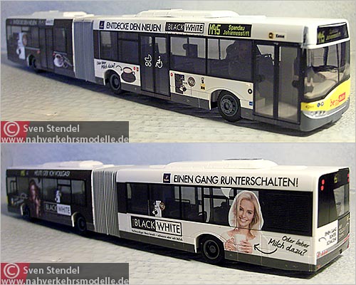 Rietze Busmodell Artikel 66858 Solaris U 18 Berliner Verkehrsbetriebe B V G