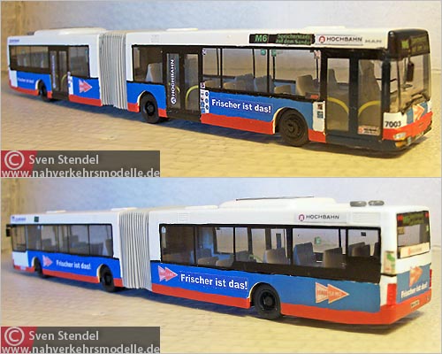 Rietze Busmodell Umbau M A N N G 313 Hochbahn Hamburg