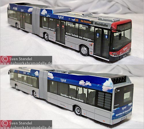 VKModelle Solaris U18 Hybrid Rheinbahn Düsseldorf Modellbus Busmodell Modellbusse Busmodelle