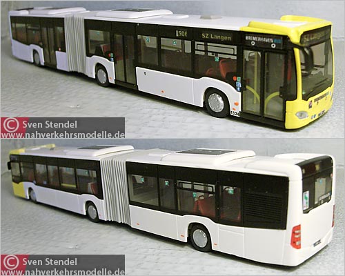 Rietze Mercedes-Benz O 530 Citaro G C 2 Euro 6  V G B Bremerhaven Modellbus Busmodell Modellbusse Busmodelle