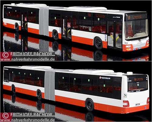 Rietze Busmodell M A N Lions City G Hamburger Hochbahn A G