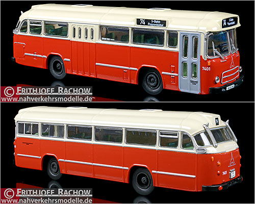 Brekina Busmodell Sondermodell Magirus Deutz Typ Hamburg Hochbahn Hamburg