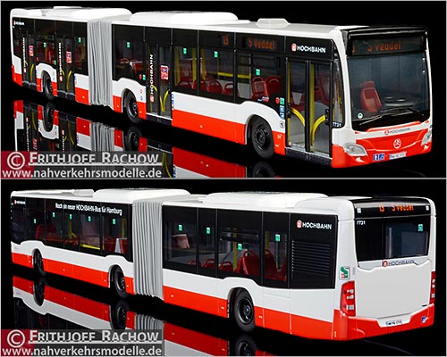 Rietze Busmodell Artikel SIM10149 Mercedes-Benz Citaro G 2015 Hochbahn Hamburg Wagen 77 31