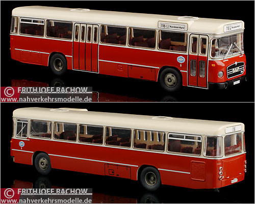VKModelle MAN 750 Travers Omnibus Gesellschaft TOG Hamburg Modellbus Busmodell Modellbusse Busmodelle