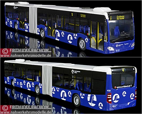 Rietze Busmodell Artikel 73600 Mercedes-Benz O 530 Citaro G C 2 E 6 Stadtverkehr Lübeck