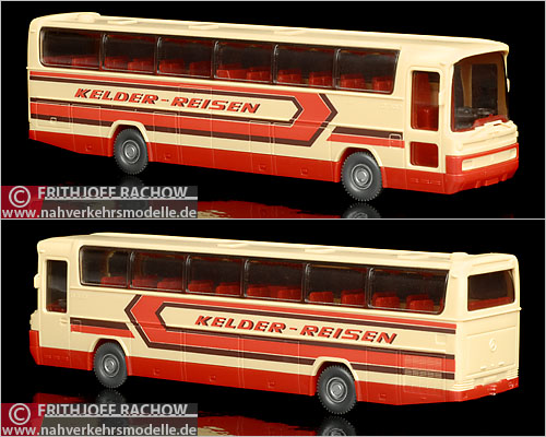Wiking MB O303RHD Kelder Reisen Minden Busmodell Modellbus Busmodelle Modellbusse