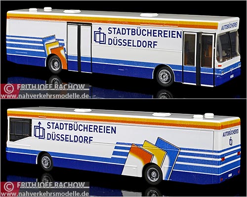 Rietze Busmodell Artikel 72101 M A N S L 202 Stadtbüchereien Düsseldorf Bücherbus