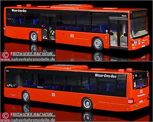 Rietze Busmodell Artikel 67494 M A N Lions City Weser-Ems Busverkehr