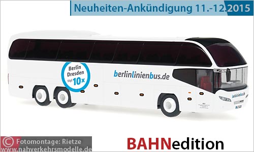 Rietze Busmodell Artikel 63983 Neoplan Cityliner C Berlin Linien bus