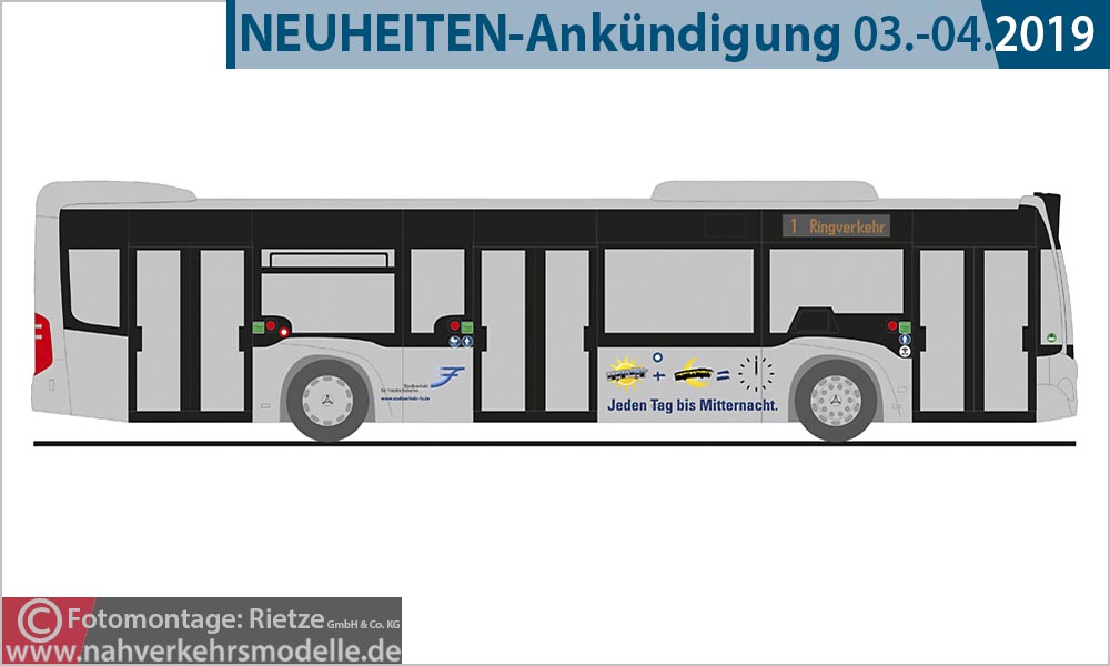 Rietze Busmodell Artikel 73441 Mercedes-Benz Citaro 2015 Stadtverkehr Friedrichshafen
