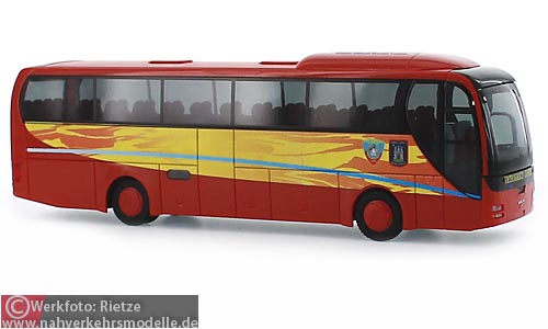 Rietze Busmodell Artikel 64337 M A N Lions Coach Feuerwehr Zagreb