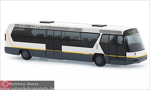 Rietze Busmodell Artikel 60149 Neoplan Metroliner Berliner Verkehrsbetriebe B V G
