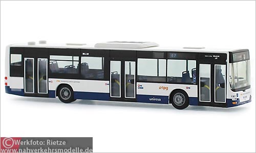 Rietze Busmodell Artikel 67483 M A N Lion's City T P G Genf Schweiz