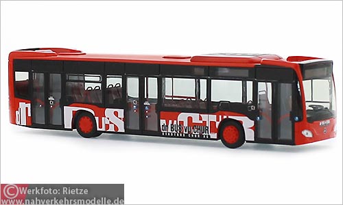 Rietze Busmodell Artikel 69437 Mercedes-Benz O 530 Citaro C 2 Euro 6 Stadtbus Chur