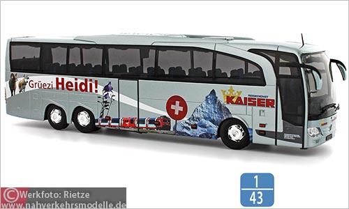 Rietze Busmodell Artikel 14188 Mercedes-Benz Travego M Reisedienst Kaiser