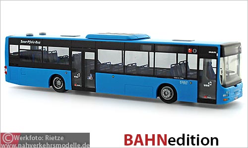 Rietze Busmodell Artikel 67486 M A N Lions City Ü Saar-Pfalz Bus Saarbrücken