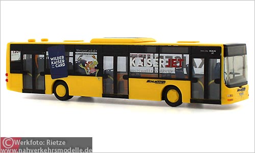 Rietze Busmodell Artikel 67493 M A N Lions City Schlechter Autobus G m b H Brixen im Thale