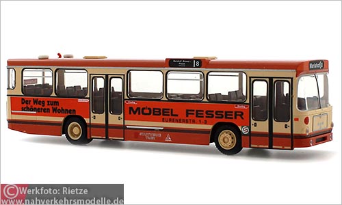Rietze Busmodell Artikel 72310 M A N S L 200 Stadtwerke Trier