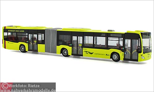 Rietze Busmodell Artikel 69543 Mercedes-Benz O 530 Citaro G C 2 Euro 6 Liechtenstein Bus
