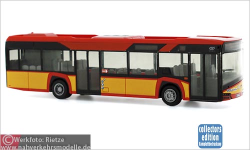 Rietze Busmodell Artikel 73006 Solaris U 12 2014 Hanauer Straßenbahn