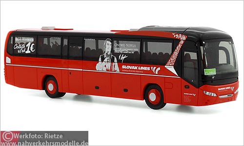 Rietze Busmodell Artikel 69613 Neoplan Jetliner Slovak Lines für Flixbus