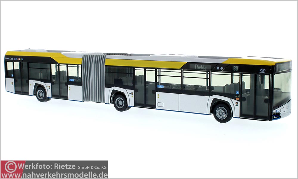 Rietze Busmodell Artikel 73114 New Solaris U 18 2014 Leipziger Verkehrsbetriebe