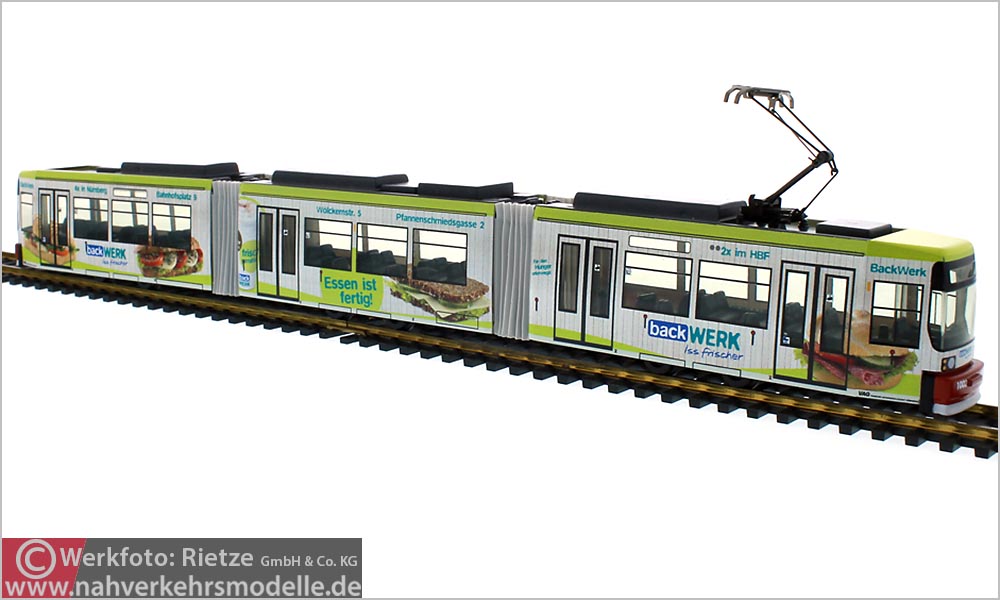 Rietze Linie 8 Straßenbahnmodell  Artikel STRA 0 1 0 1 1 V A G Nürnberg
