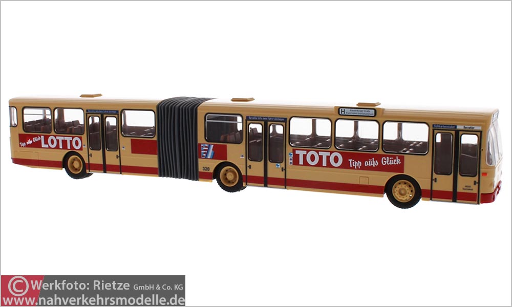 Rietze Busmodell Artikel 74505 Mercedes-Benz O 305 G Stülb Heag mobilo G m b H Darmstadt