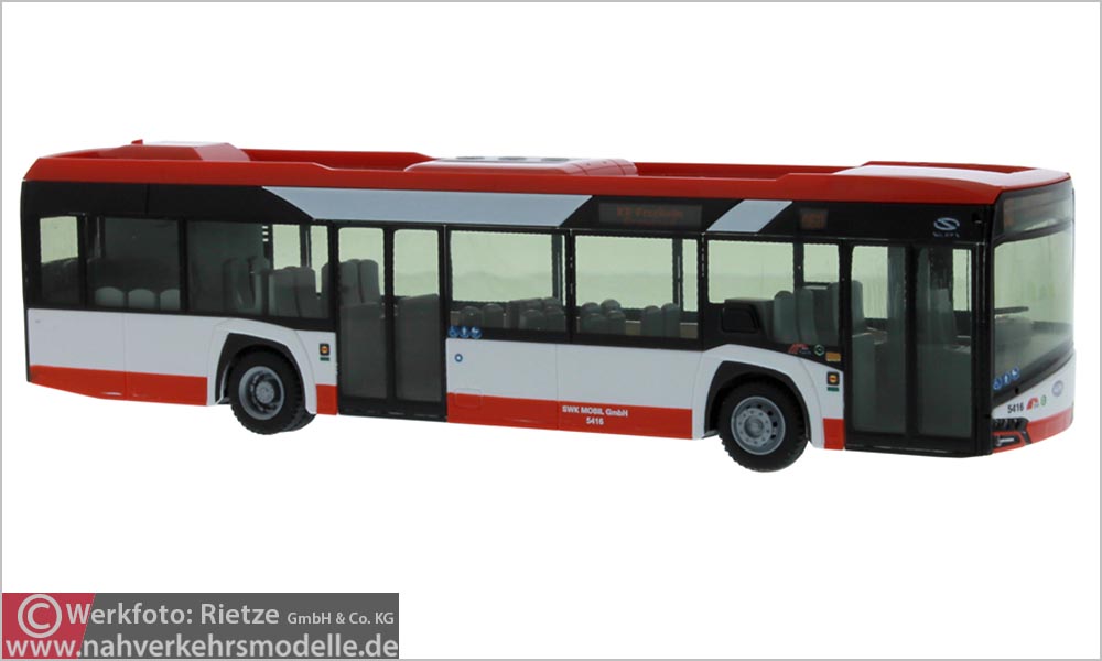 Rietze Busmodell Artikel 73027 Solaris Urbino 12 2014 Stadtwerke Krefeld