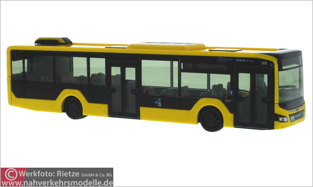 Rietze Busmodell Artikel 75305 M A N Lions City 12 2018 das Stadtwerk Regensburg
