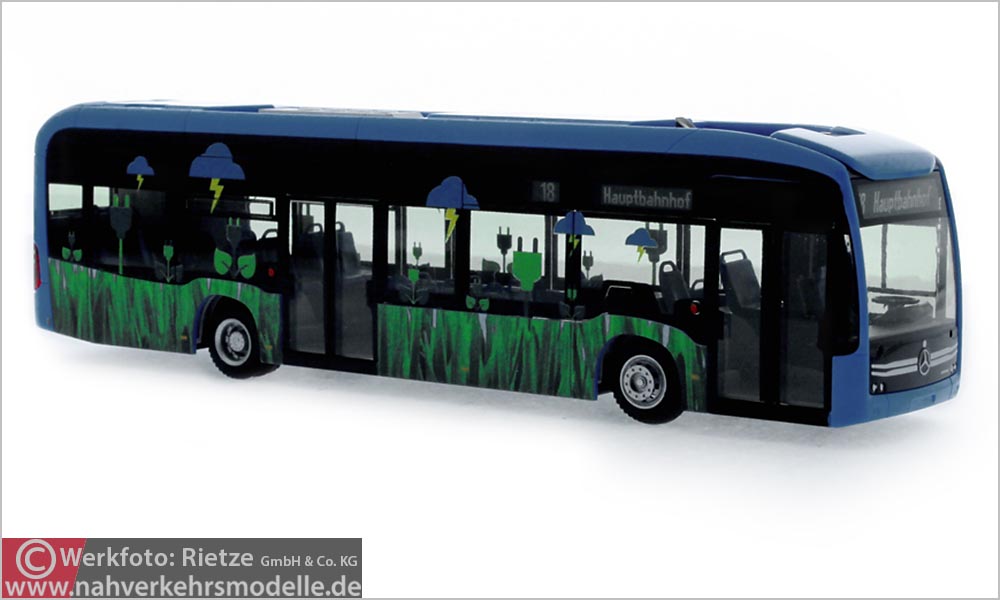 Rietze Busmodell Artikel 75502 Mercedes-Benz E Citaro Vorführdesign