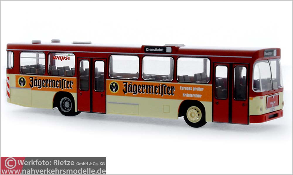 Rietze Busmodell Artikel 72348 M A N S L 200 wupsi Leverkusen