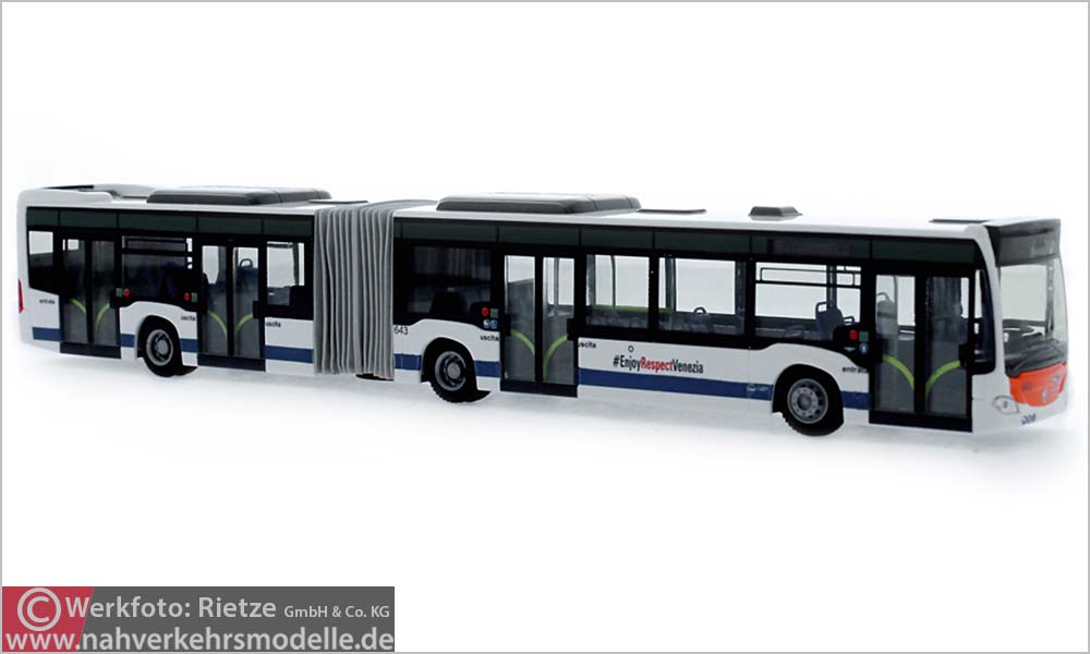 Rietze Busmodell Artikel 73636 Mercedes-Benz Citaro G C 2 2015 A C T V Venezia