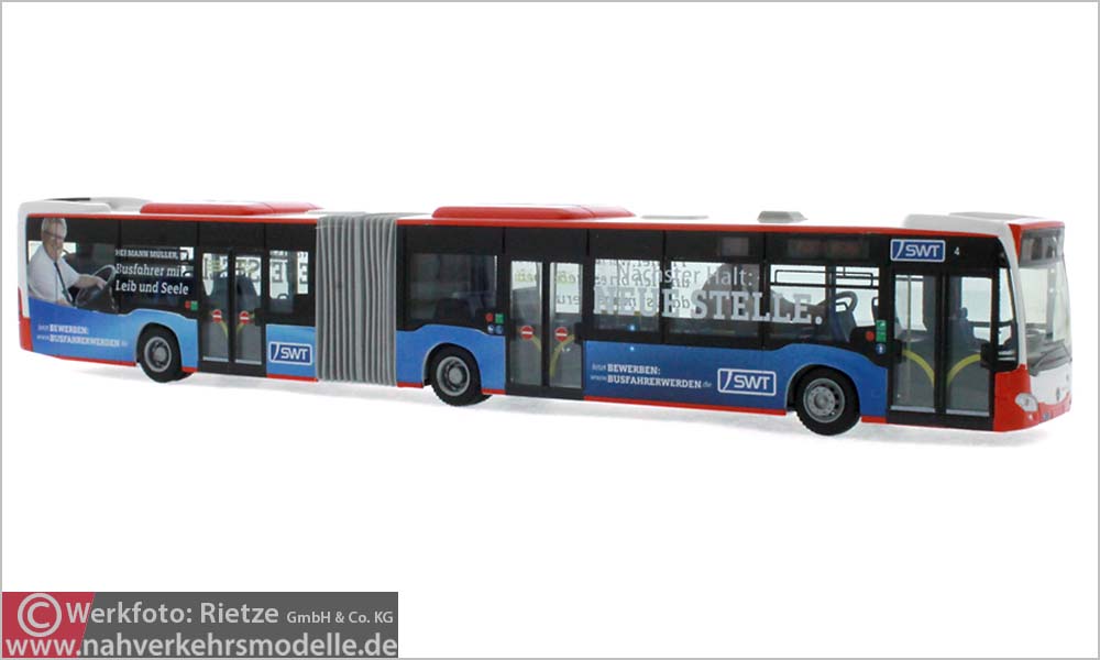 Rietze Busmodell Artikel 69568 Mercedes-Benz Citaro G 2012 Stadtwerke Trier