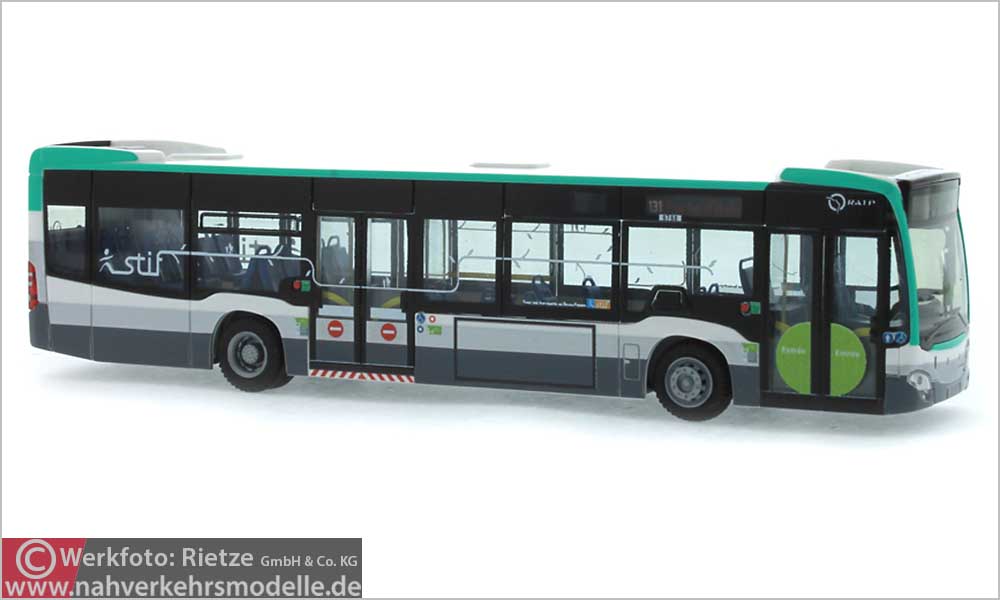 Rietze Busmodell Artikel 69430 Mercedes-Benz Citaro 2012 R A T P Paris
