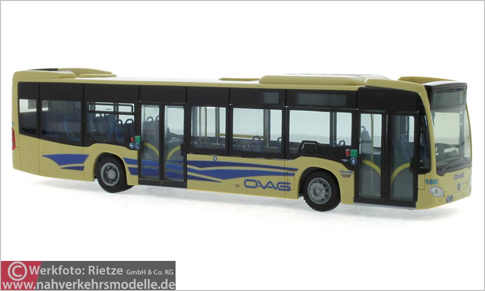 Rietze Busmodell Artikel 69484 Mercedes-Benz Citaro 2012 Oberbergische Verkehrsgesellschaft Gummersbach