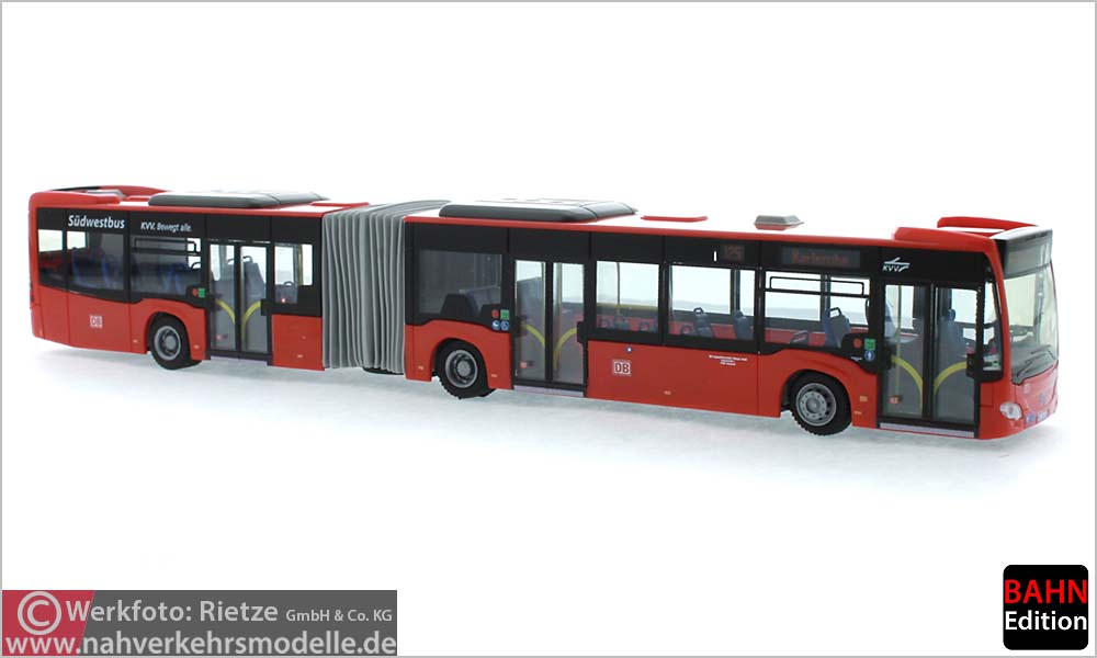 Rietze Busmodell Artikel 69572 Mercedes-Benz Citaro G 2012 Südwestbus Regionalbusverkehr Südwest